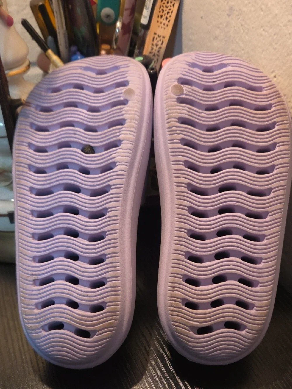 Billabong Light Lavender Slide Sandals Little Girls Sz 13